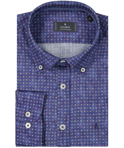 Shirt "summerblue", cotton/linen Denim-787