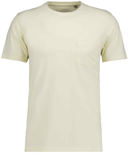 T-Shirt uni mit Brusttasche 