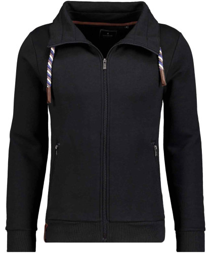 Stehkragen-Sweatjacke 