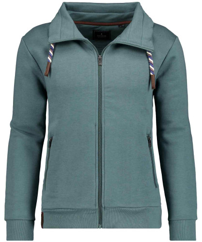 Stehkragen-Sweatjacke 
