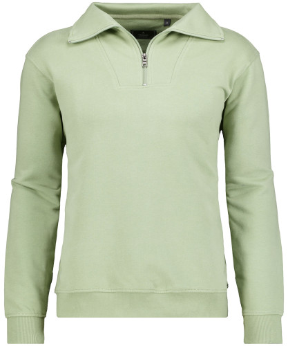 Sweatshirt with troyer collar Sky