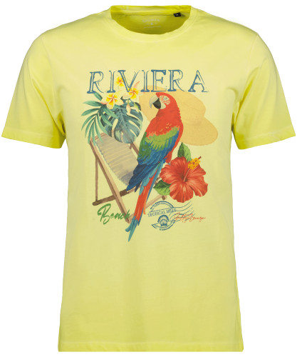 T-Shirt mit Sommerprint Gelb