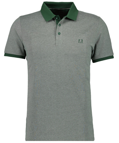 Polo with bicolor optic, modern fit 