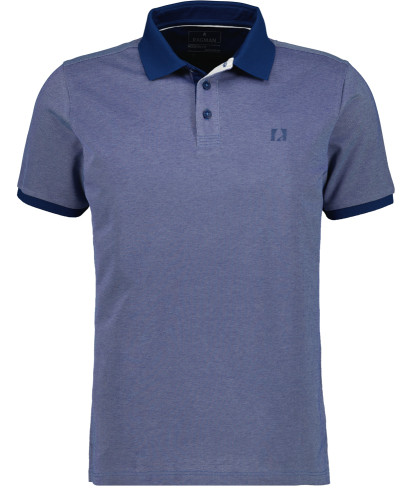 Polo with bicolor optic, modern fit Dark