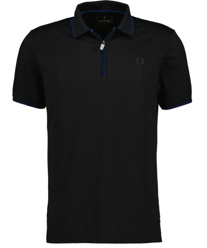 Polo zip with tipping 