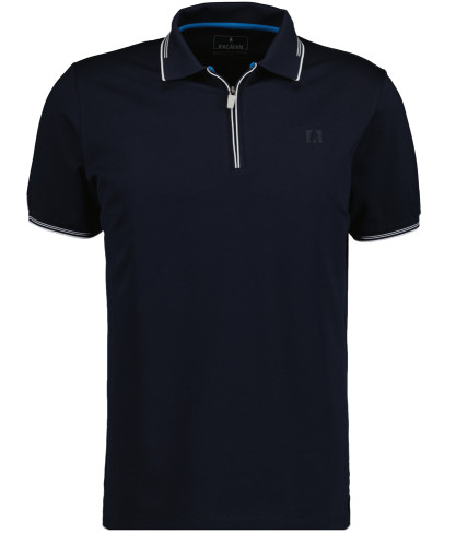 Poloshirt with Tipping, modern fit Dark