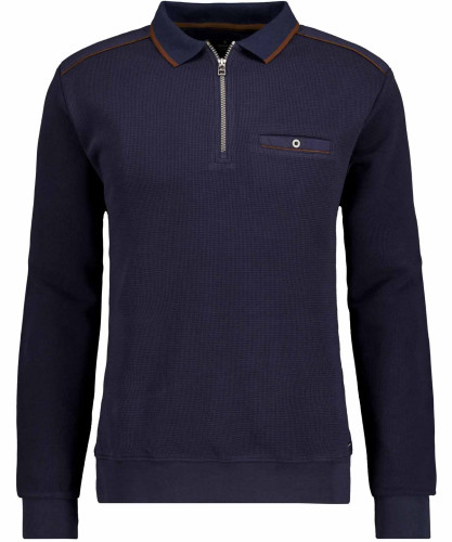 Polo-Sweater with zip 