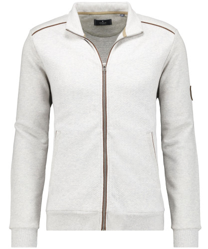 Jacket zipper structure Grau-Melange-012