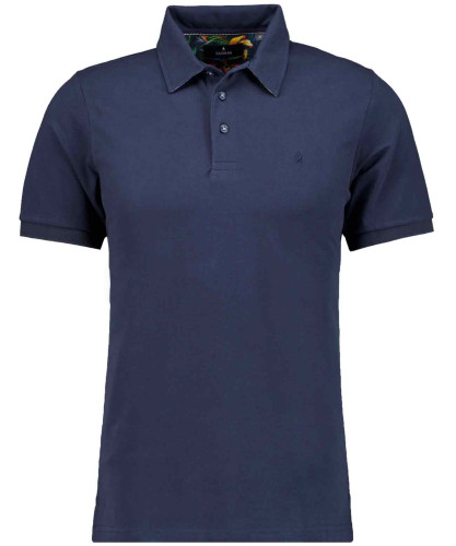 Piqué-Poloshirt solid Denim