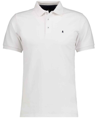 Piqué poloshirt solid White-006