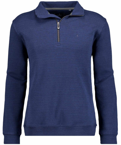 Sweatshirt with stand up collar Navy-070