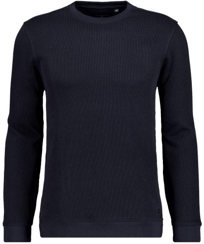 Pima Sweatshirt round neck Black-009