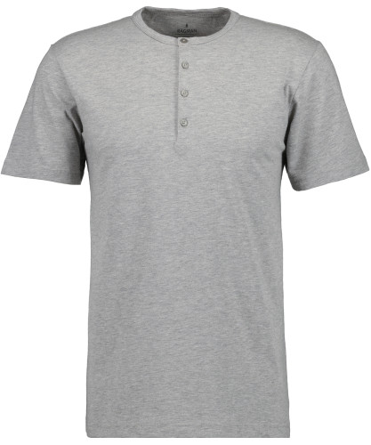 T-Shirt Serafino Grey-melange-012