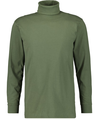 Basic turtle neck shirt long sleeve Olive-339