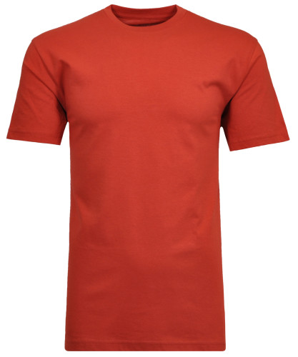 LONG & TALL T-Shirt Rundhals Singlepack Rostrot-063