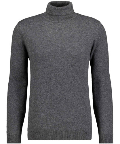 Strickpullover Rollkragen Anthrazit-019