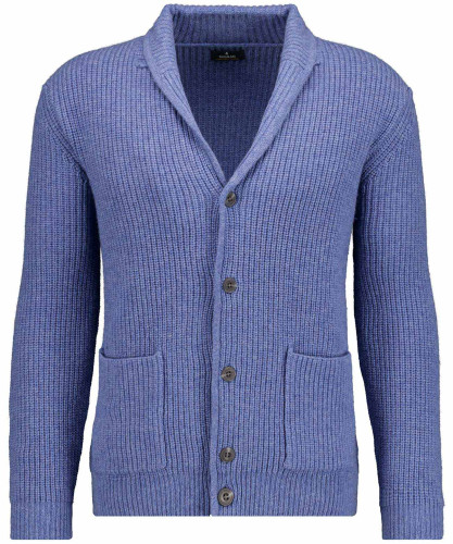 Knitted jacket with shawl collar 