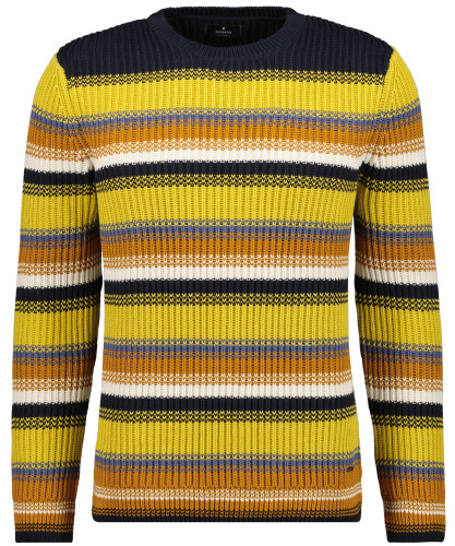 Knitted sweater with stripes 