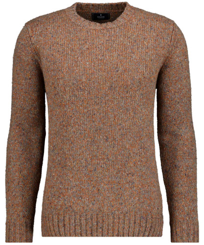 Knitted puller round neck, bicolour 