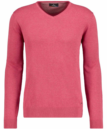 Strickpullover V-Neck Terracotta-694