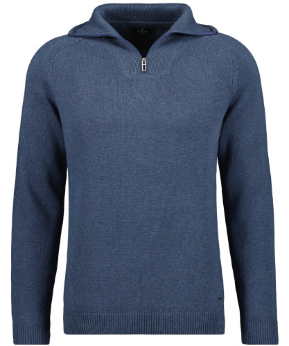 Troyer sweater Blue-melange-782