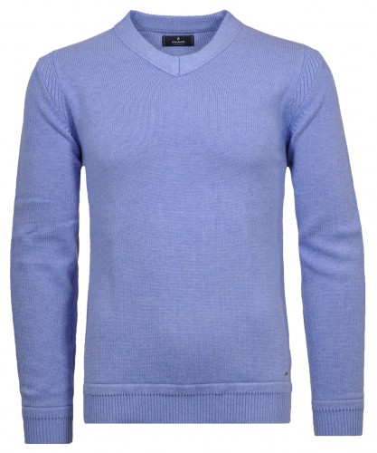 Knitted Sweater solid, V-Neck 