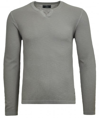 RAGMAN Sweater with V-neck and structure 