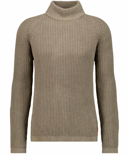 Strickpullover mit Stehkragen 
