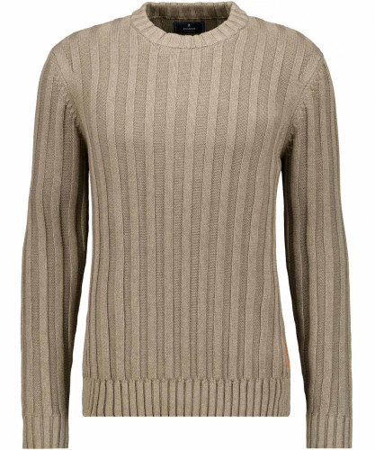 Knitted sweater round neck Linen-883