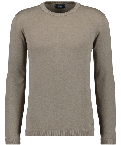 Baumwoll-Strickpullover Rundhals 