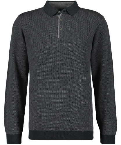 Sweater with Polo-Collar 
