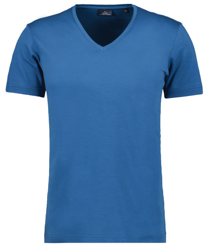 LONG & TALL Pima T-Shirt V-neck  Blue-717