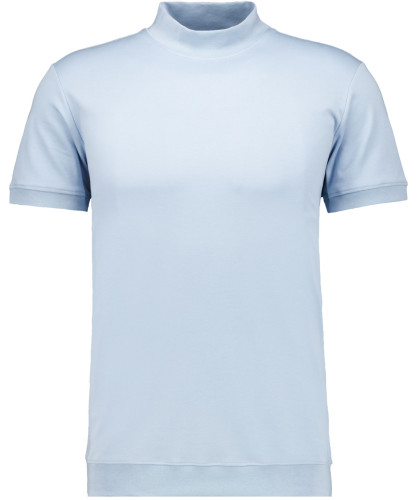 Stehkragen-Shirt Kurzarm mit Bund 