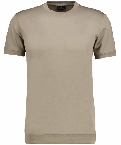 Pima T-Shirt Rundhals mit Bündchen 