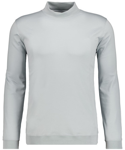 Pima-Shirt mit Bund, Langarm 