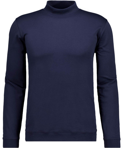 T-Shirt long sleeve with stand up collar and cuff Dark
