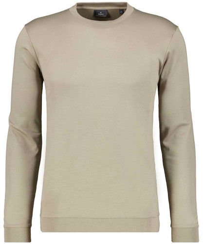 Pima Langarmshirt Rundhals mit Bündchen 