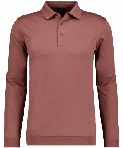 Pima-Poloshirt Langarm mit Bund 