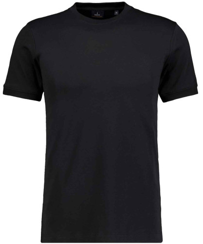 Pima T-Shirt Rundhals mit Armbündchen Braun-864