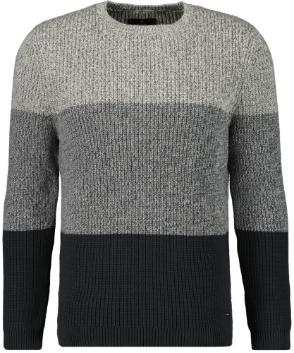 Strickpullover Rundhals gestreift 