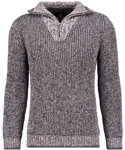 Strickpullover Troyer-Kragen 