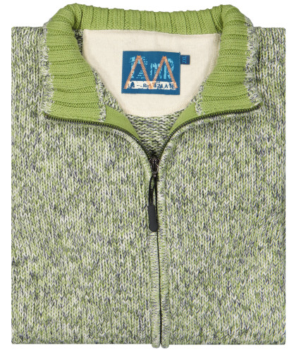 Strick-Cardigan mit Stehkragen 