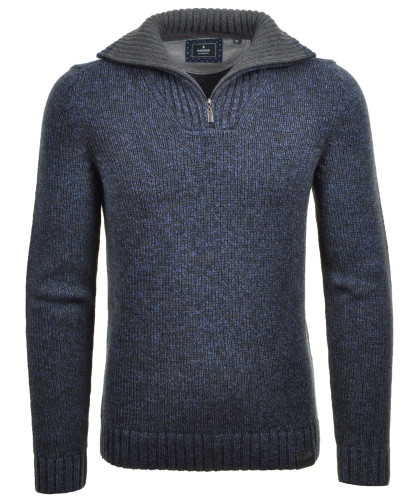 Tweed-Pullover mit Troyer LONG&TALL 