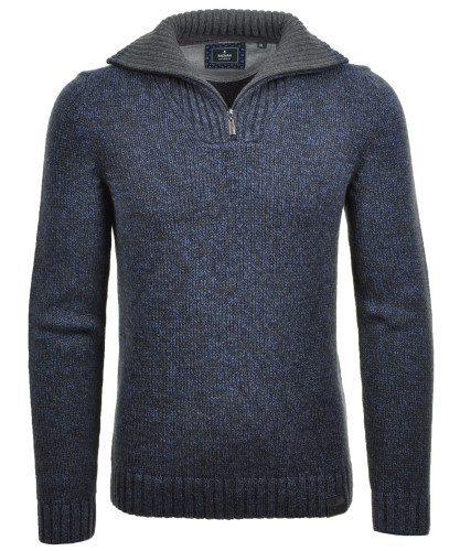 LONG & TALL Tweed-Pullover mit Troyer 