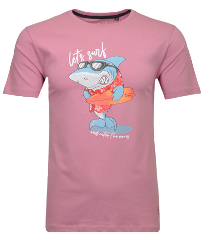 T-Shirt mit Print Pink-641