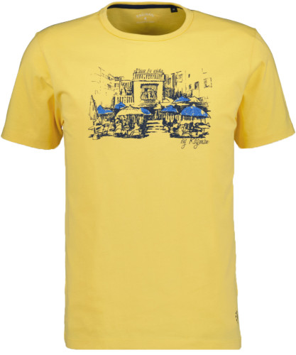 Jersey T-Shirt mit Frontprint 