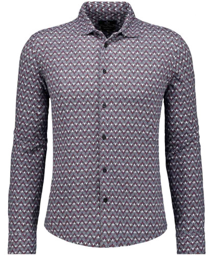 Jersey shirt with kent collar 