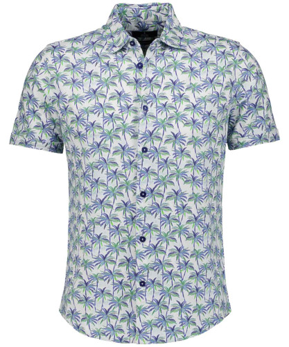 Hemd Alloverprint, Modern fit Palmen