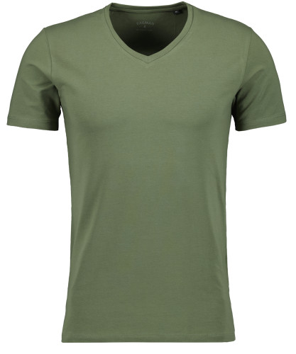 T-shirt V-neck solid, body fit 