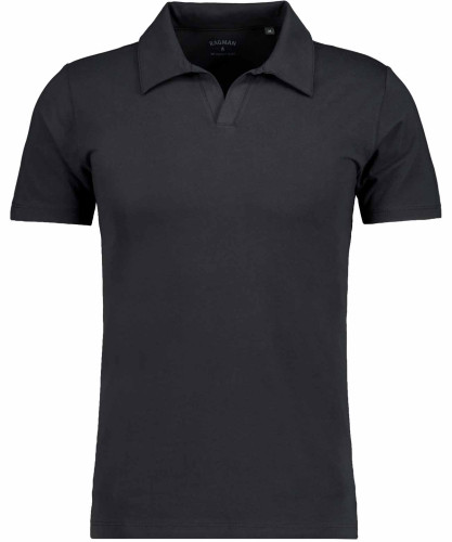 Poloshirt with resort collar, body fit 